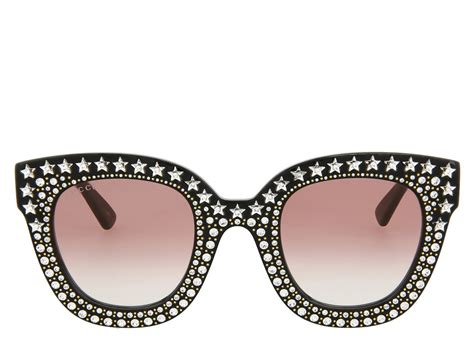 gucci glasses women 2022|Gucci bedazzled sunglasses.